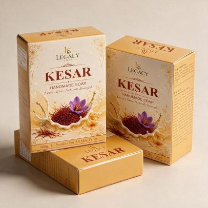 Luxury Handmade Kesar Soap (Pack of 3)